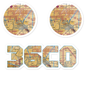 Fat Chance Airport (36CO) VFR Sectional Sticker Pack