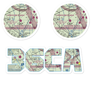 Stone Land County Airport (36CA) VFR Sectional Sticker Pack