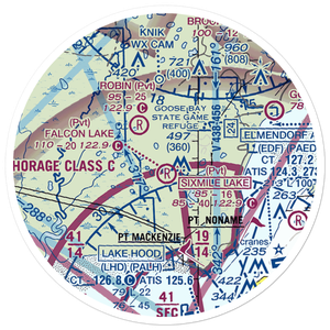 Flyway Farm Airstrip (36AK) VFR Sectional Sticker (20 mile)