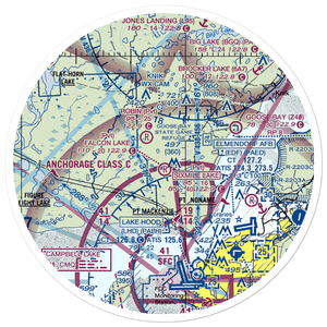 Flyway Farm Airstrip (36AK) VFR Sectional Sticker (30 mile)