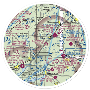 Barker Strip (35WI) VFR Sectional Sticker (30 mile)