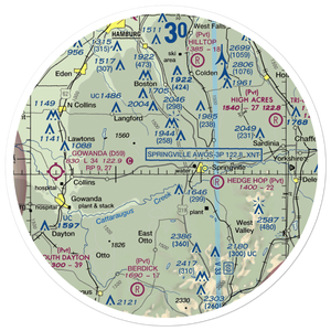 Ciszak Airport (35NY) VFR Sectional Sticker (30 mile)