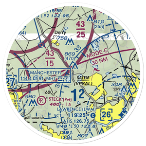 Cobbetts Pond Seaplane Base (35NH) VFR Sectional Sticker (20 mile)