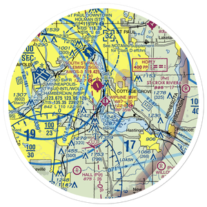 Wipline Airport (35MN) VFR Sectional Sticker (30 mile)
