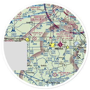 Ms Pats Airport (35LA) VFR Sectional Sticker (30 mile)