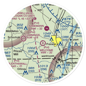 Welcome Field (35KY) VFR Sectional Sticker (20 mile)
