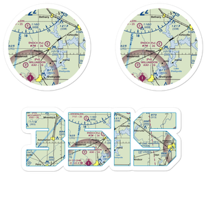 Enoch Airport (35IS) VFR Sectional Sticker Pack