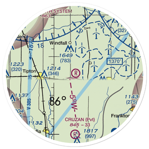 Ellison Airport (35IN) VFR Sectional Sticker (20 mile)