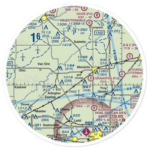 Clarion Field (35IL) VFR Sectional Sticker (30 mile)