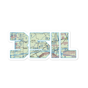 Clarion Field (35IL) VFR Sectional Sticker