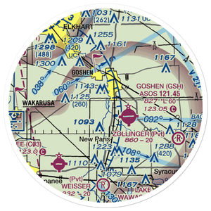 Brown Airport (35II) VFR Sectional Sticker (20 mile)
