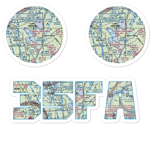 Rimes Lakecrest Airport (35FA) VFR Sectional Sticker Pack