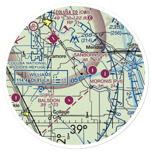 Farnsworth Ranch Airstrip (35CN) VFR Sectional Sticker (20 mile)