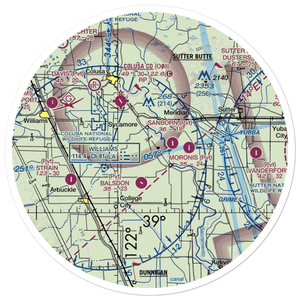 Farnsworth Ranch Airstrip (35CN) VFR Sectional Sticker (30 mile)