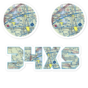 Flying Hare Field Airport (34XS) VFR Sectional Sticker Pack