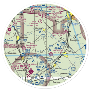 Bee Creek Airport (34TE) VFR Sectional Sticker (30 mile)