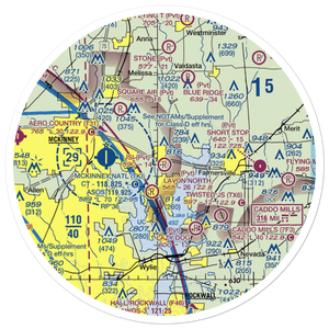 Jsi Airport (34TA) VFR Sectional Sticker (30 mile)