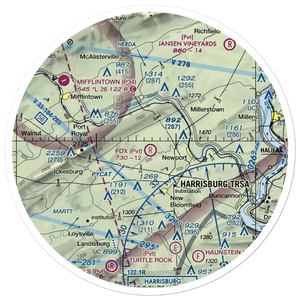 Fox Field (34PN) VFR Sectional Sticker (30 mile)
