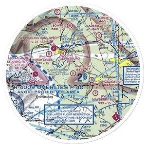 Waltz Airport (34PA) VFR Sectional Sticker (30 mile)