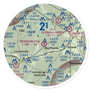 Snoddy Air Strip (34OI) VFR Sectional Sticker (20 mile)