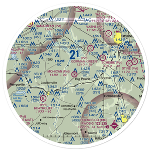 Snoddy Air Strip (34OI) VFR Sectional Sticker (30 mile)