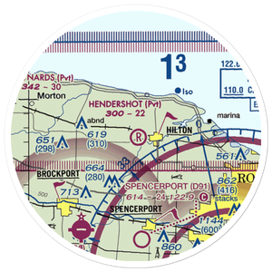 Hendershot Airport (34NY) VFR Sectional Sticker (20 mile)