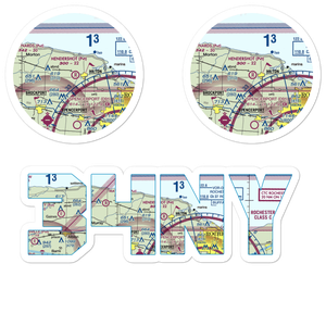 Hendershot Airport (34NY) VFR Sectional Sticker Pack