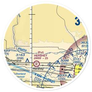 Evans Ranch Airport (34NE) VFR Sectional Sticker (20 mile)