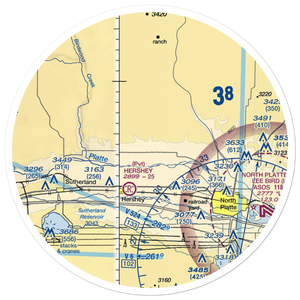 Evans Ranch Airport (34NE) VFR Sectional Sticker (30 mile)