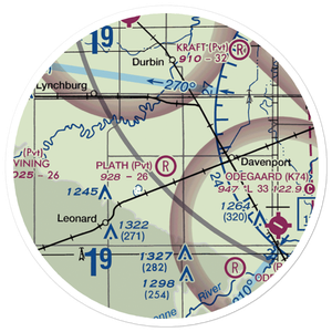 Plath Farms Airport (34ND) VFR Sectional Sticker (20 mile)