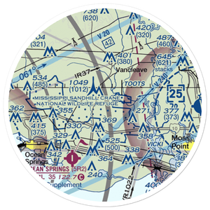 Colle Field (34MS) VFR Sectional Sticker (20 mile)