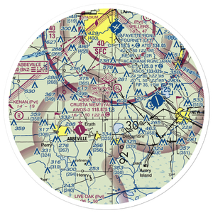 Coastal Ridge Airpark (34LS) VFR Sectional Sticker (30 mile)