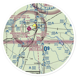 Swamp Smith Airport (34LA) VFR Sectional Sticker (30 mile)