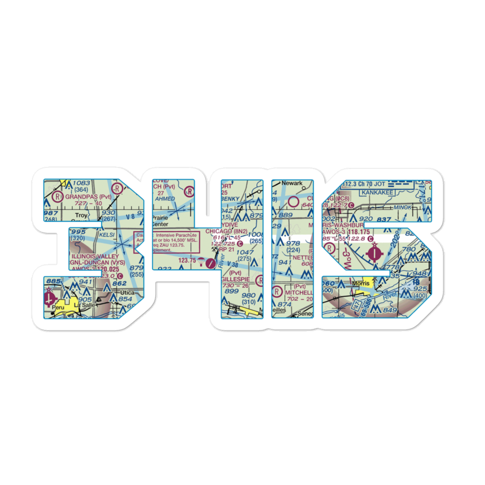 Jim Wehrli Memorial Airport (34IS) VFR Sectional Sticker 