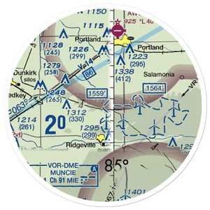 Windy P Ridge Airport (34IN) VFR Sectional Sticker (20 mile)