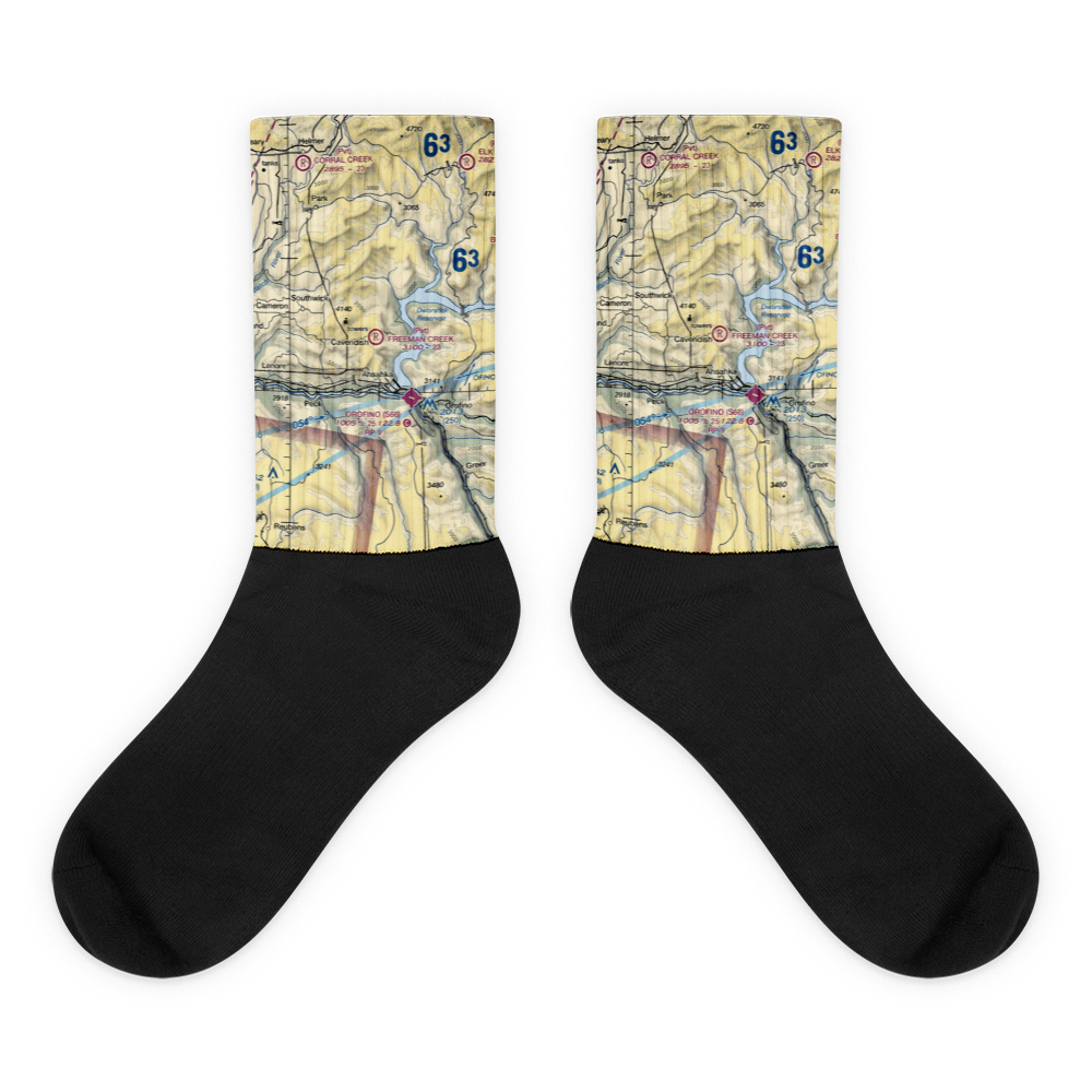 Freeman Creek Airport (34ID) VFR Sectional Socks 