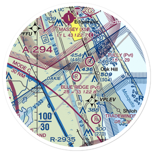 Blue Ridge Flightpark Airport (34FD) VFR Sectional Sticker (20 mile)