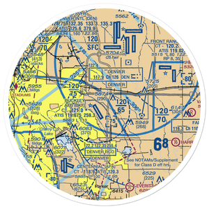 Simons Airport (34CO) VFR Sectional Sticker (30 mile)