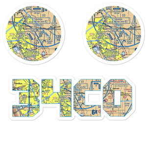 Simons Airport (34CO) VFR Sectional Sticker Pack