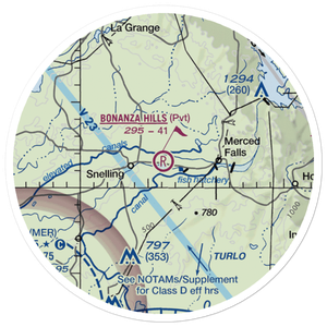 Bonanza Hills Airport (34CN) VFR Sectional Sticker (20 mile)