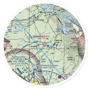 Bonanza Hills Airport (34CN) VFR Sectional Sticker (30 mile)