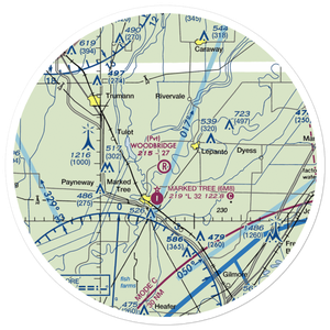 Woodbridge Field (34AR) VFR Sectional Sticker (30 mile)