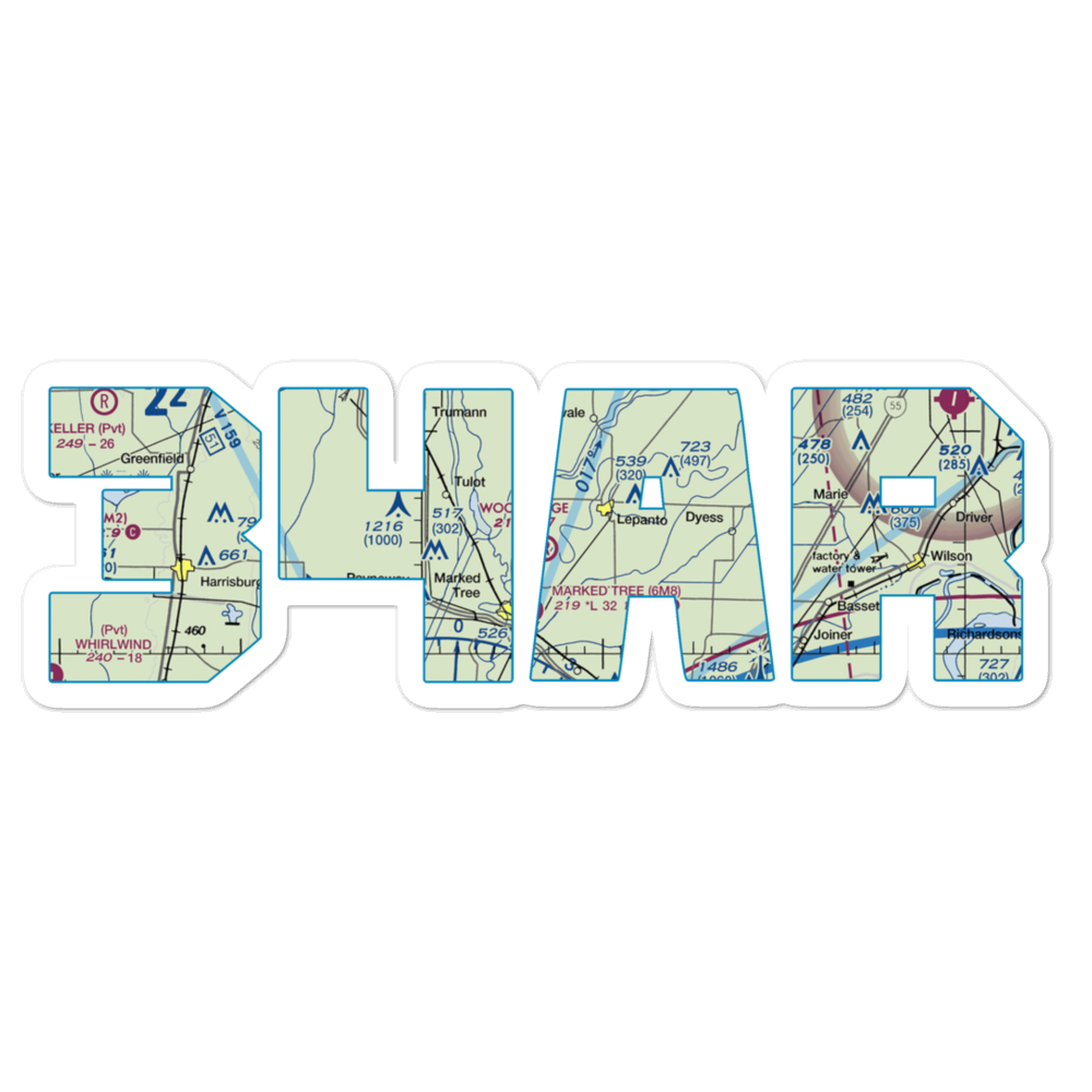 Woodbridge Field (34AR) VFR Sectional Sticker 