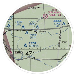 Franz Ranch Airport (33WA) VFR Sectional Sticker (20 mile)