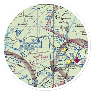 Fox Fire Airport (33VA) VFR Sectional Sticker (30 mile)