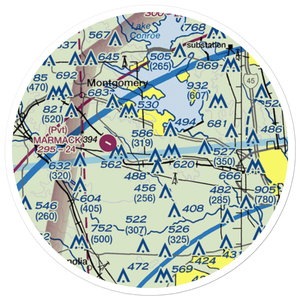 Lake Bonanza Airport (33TA) VFR Sectional Sticker (20 mile)