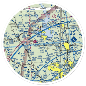 Lake Bonanza Airport (33TA) VFR Sectional Sticker (30 mile)