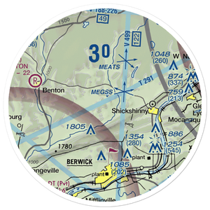 Sutliff Private Airport (33PA) VFR Sectional Sticker (20 mile)