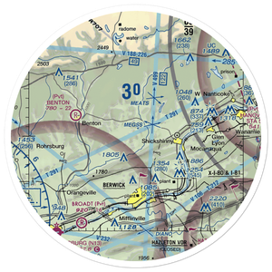 Sutliff Private Airport (33PA) VFR Sectional Sticker (30 mile)