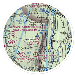Wayne Delp Airport (33NY) VFR Sectional Sticker (20 mile)